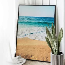 Quadro Decorativo Areia da Praia Vista Pro Mar 