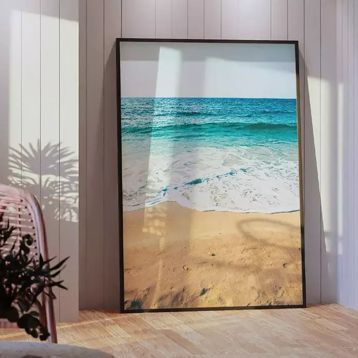 Quadro Decorativo Areia da Praia Vista Pro Mar 
