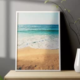 Quadro Decorativo Areia da Praia Vista Pro Mar 