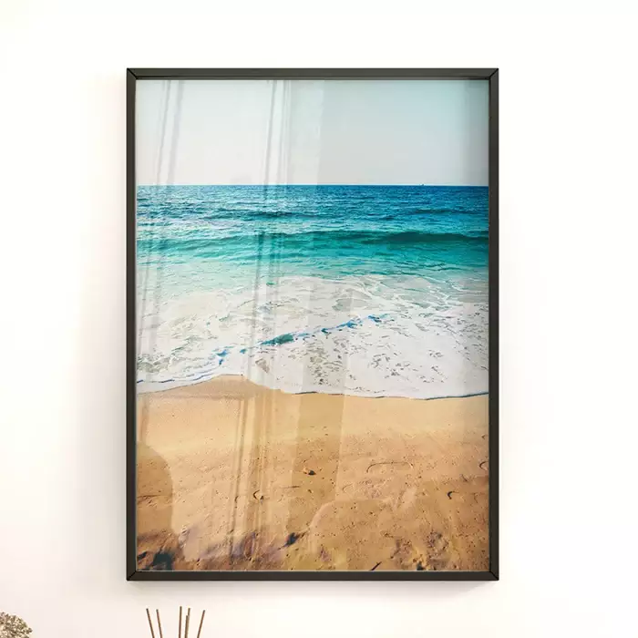 Quadro Decorativo Areia da Praia Vista Pro Mar 