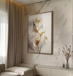 Quadro Decorativo Flores 3D