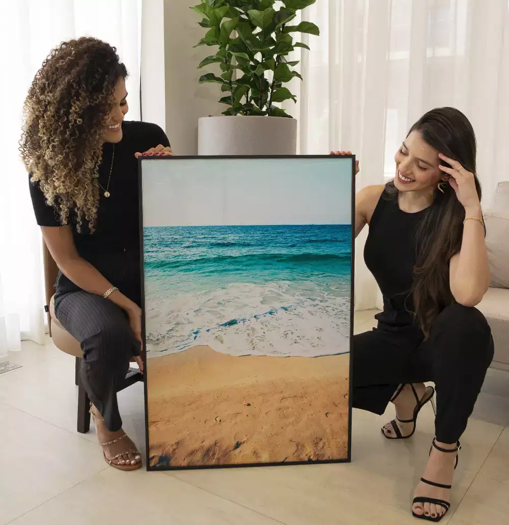Quadro Decorativo Areia da Praia Vista Pro Mar 