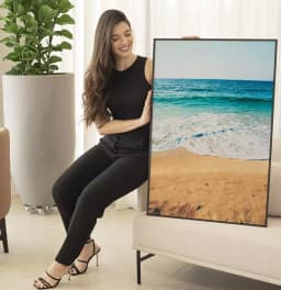 Quadro Decorativo Areia da Praia Vista Pro Mar 