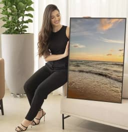 Quadro Decorativo Pôr Do Sol No Horizonte Da Praia