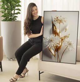 Quadro Decorativo Flores 3D