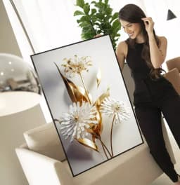 Quadro Decorativo Flores 3D